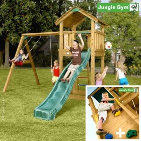 Детский игровой комплекс Jungle Cottage+SwingModule Xtra+RockModule