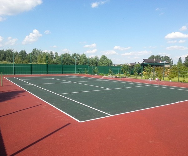 Укладка резинового рулонного покрытия