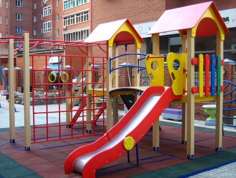 Резиновые коврики для детских площадок