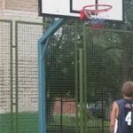 Ферма баскетбольного щита уличная Г-образная бетонируемая