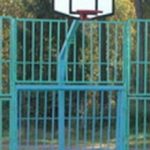 Ферма баскетбольного щита уличная Г-образная, стационарная