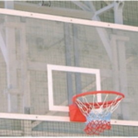 Щит баскетбольный игровой из закаленного стекла, 180х105 см