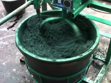 Процесс производства и укладки покрытия из резиновой крошки