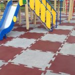 Модульное резиновое покрытие для детских площадок