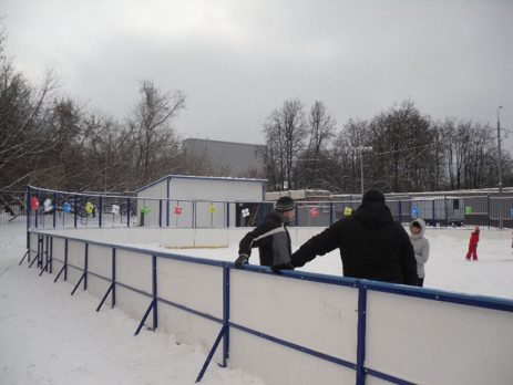 Пластиковая хоккейная коробка для спортивной площадки