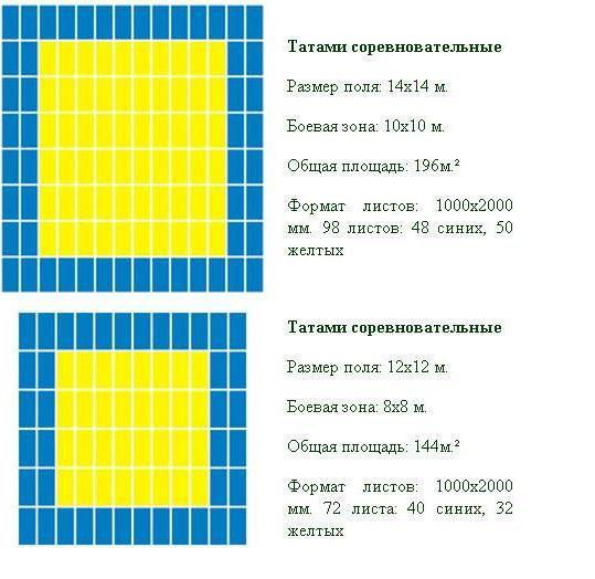 Раскладка татами