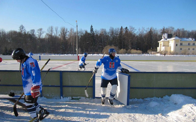 Резиновое покрытие хоккейной площадки