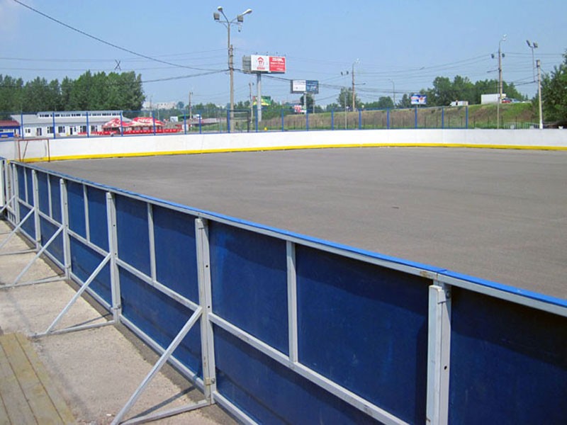 Область применения стеклопластиковой хоккейной коробки