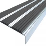 Алюминиевые углы-пороги с резиновыми вставками (самоклеящаяся основа)