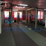 Укладка резинового покрытия в фитнес-клубе "Зебра"